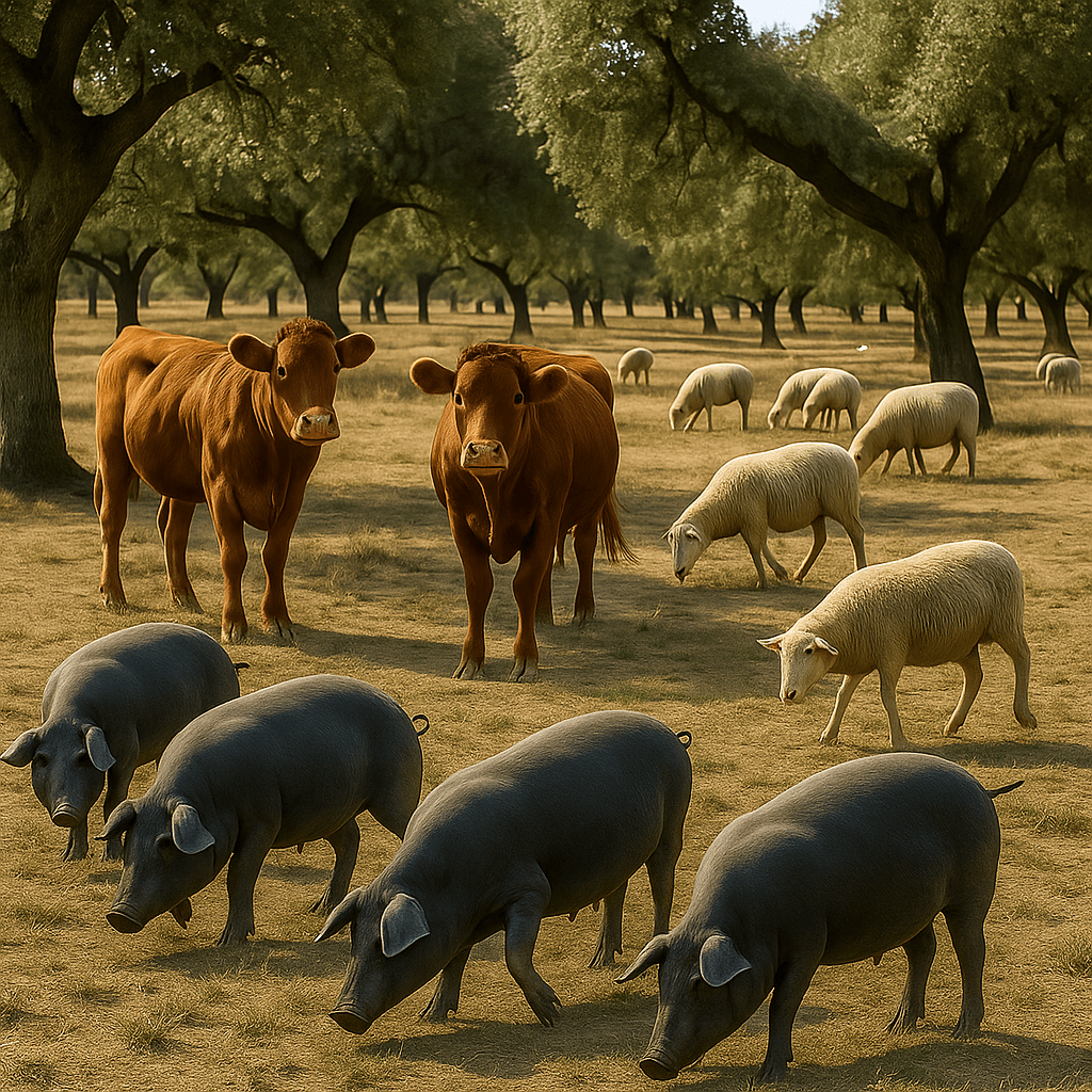 Efectos individuales y combinados de distintos herbívoros ungulados sobre las propiedades ecosistémicas de la dehesa